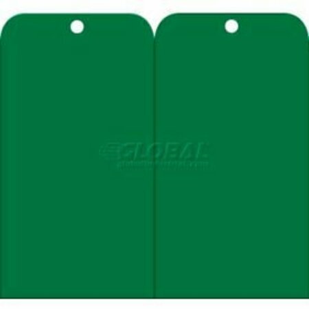 NATIONAL MARKER CO NMC Tags, Accident Prevention Tags Green Blank, 6in X 3in, Green, 25/Pk RPT158